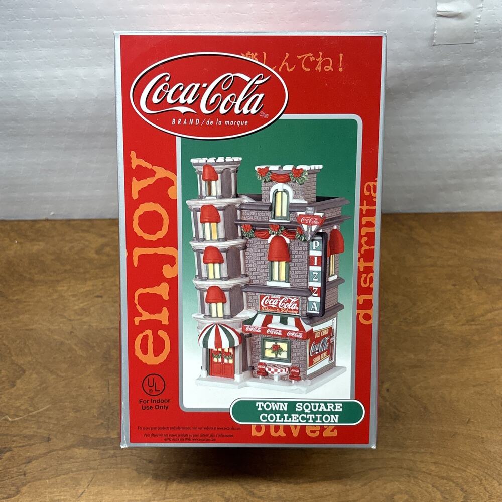 PIZZA PARLOR Coca-Cola Town Square Collection Leaning Tower Restaurant Sealed